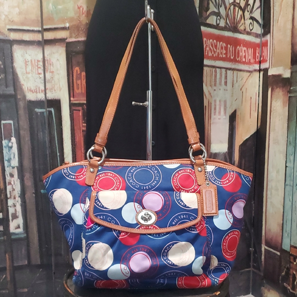 Coach Multicolor Patterned Shoulder Bag